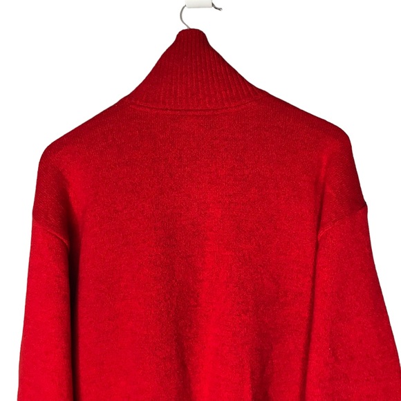 Paul & Shark 1/2 Zip Sweater Pullover Argyle Wool Red Diamond Knit Men's 2XL - Picture 9 of 12